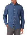 Mizzen + Main Mizzen+main Leeward No Tuck Long Sleeve Dress Shirt In Blue