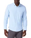 Mizzen + Main Mizzen+main Leeward No Tuck Long Sleeve Dress Shirt In Blue