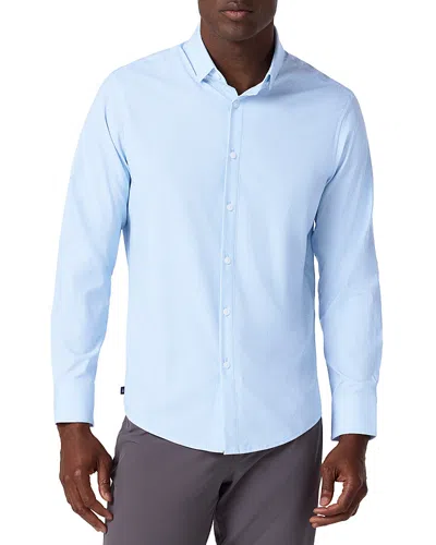 Mizzen + Main Mizzen+main Leeward No Tuck Long Sleeve Dress Shirt In Blue