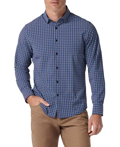 Mizzen + Main Mizzen+main Leeward No Tuck Long Sleeve Dress Shirt In Blue