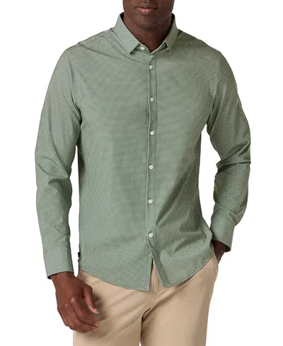 Mizzen + Main Mizzen+main Leeward No Tuck Long Sleeve Dress Shirt In Green