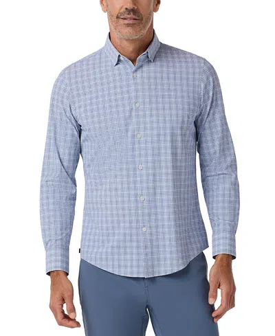Mizzen + Main Mizzen+main Leeward No Tuck Long Sleeve Dress Trim Fit Shirt In Blue