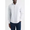 Mizzen + Main Mizzen+main Leeward No Tuck Trim Fit Performance Button-up Shirt In White