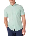 Mizzen + Main Mizzen+main Leeward Short Sleeve Dress Shirt In Green