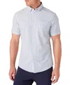 Mizzen + Main Mizzen+main Leeward Short Sleeve Dress Shirt In Blue