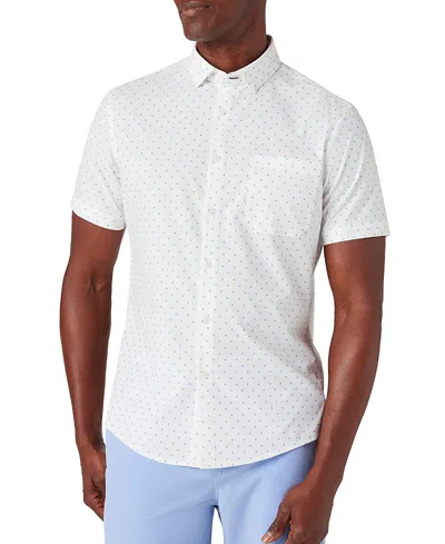 Mizzen + Main Mizzen+main Leeward Short Sleeve Dress Shirt In Purple