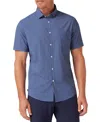 Mizzen + Main Mizzen+main Leeward Trim Fit Plaid Performance Button-up Shirt In Blue