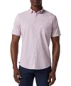 Mizzen + Main Mizzen+main Leeward Short Sleeve Dress Shirt In Pink