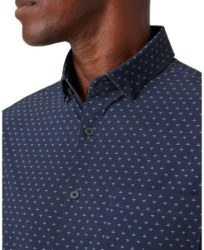 Mizzen + Main Mizzen+main Leeward Short Sleeve Dress Shirt In Blue