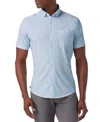 Mizzen + Main Mizzen+main Leeward Short Sleeve Dress Shirt In Blue