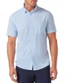 Mizzen + Main Mizzen+main Leeward Short Sleeve Dress Shirt In Blue