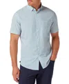 Mizzen + Main Mizzen+main Leeward Short Sleeve Dress Shirt In Blue
