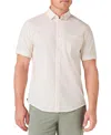 Mizzen + Main Mizzen+main Leeward Short Sleeve Dress Shirt In Neutral