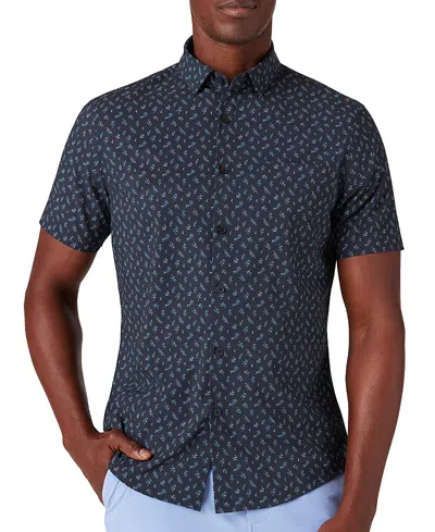 Mizzen + Main Mizzen+main Leeward Short Sleeve Dress Shirt In Black