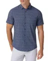 Mizzen + Main Mizzen+main Leeward Short Sleeve Dress Shirt In Blue