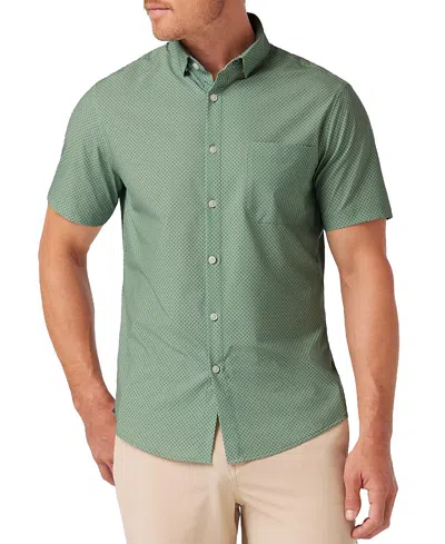 Mizzen + Main Mizzen+main Leeward Short Sleeve Dress Shirt In Green