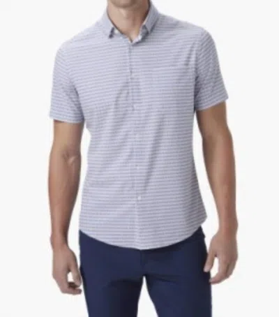 Mizzen + Main Leeward Short Sleeve Dress Shirt In Light Pastel Pink In Multi