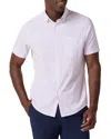 Mizzen + Main Mizzen+main Leeward Short Sleeve Dress Shirt In Pink