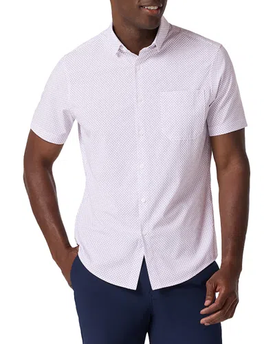 Mizzen + Main Mizzen+main Leeward Short Sleeve Dress Shirt In Pink