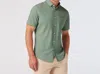 Mizzen + Main Leeward Short Sleeve Polo Shirt In Pale Green Dual Dots