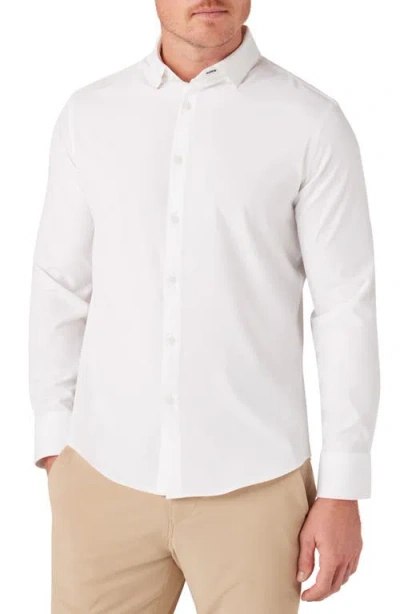 Mizzen + Main Mizzen+main Leeward Solid No-tuck Button-up Shirt In White