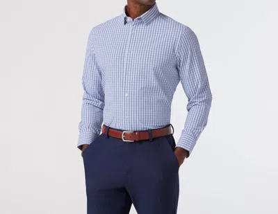 Mizzen + Main Leeward Trim Dress Shirt In Purp In Blue