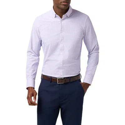 Mizzen + Main Mizzen+main Leeward Trim Fit Button-up Shirt In Purple