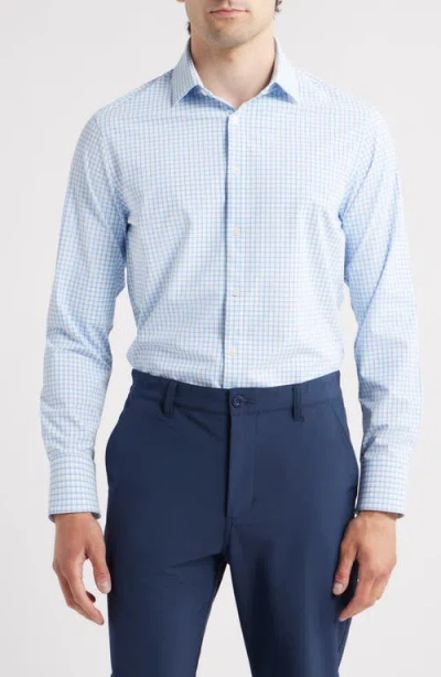 Mizzen + Main Mizzen+main Leeward Trim Fit Check Stretch Button-up Shirt In Multi