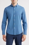 Mizzen + Main Mizzen+main Leeward Trim Fit Neat Floral No Tuck Performance Button-up Shirt