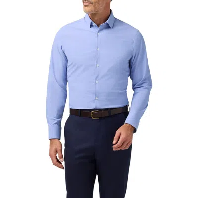 Mizzen + Main Mizzen+main Leeward Trim Fit Performance Button-up Shirt In Blue