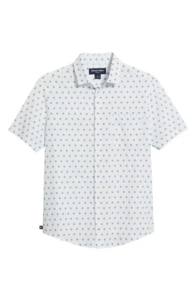 Mizzen + Main Mizzen+main Leeward Trim Fit Plaid Performance Button-up Shirt In Carolina Floral Geo