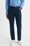 Mizzen + Main Mizzen+main Mayfield Slim Fit Five-pocket Twill Pants In Blue