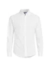Mizzen + Main Leeward Stretch Button-up Shirt In White Solid