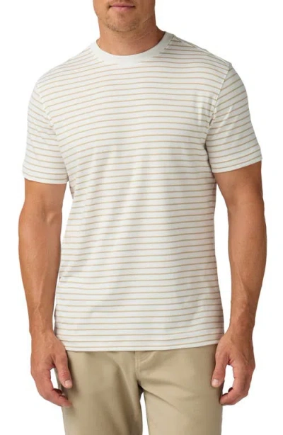 Mizzen + Main Mizzen+main Palmer Stripe Pima Cotton T-shirt In White