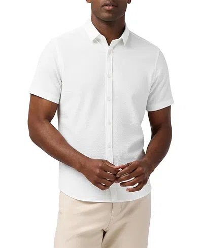 Mizzen + Main Mizzen+main Porter Shirt Sleeve Classic Fit Shirt In White