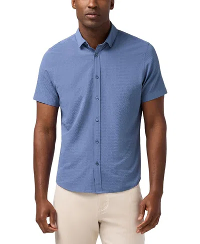 Mizzen + Main Mizzen+main Porter Shirt Sleeve Shirt In Blue