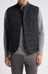 Shop Mizzen + Main Mizzen+main Quilted Vest In Black Solid