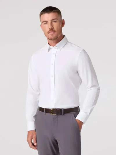 Mizzen + Main Solid Leeward Long Sleeve Dress Shirt In White