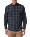 Mizzen + Main Mizzen+main Upstate Plaid Flannel Button-down Shirt In Green