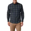 Mizzen + Main Mizzen+main Upstate Plaid Flannel Button-down Shirt In Green