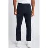 Mizzen + Main Mizzen+main Upton Flat Front Chinos In Black Solid