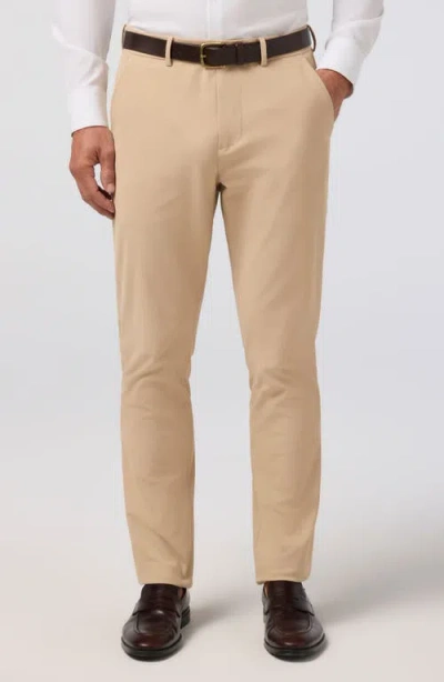 Mizzen + Main Mizzen+main Upton Flat Front Chinos In Brown
