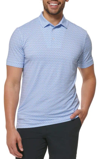 Mizzen + Main Versa Dot Print Performance Golf Polo In Provence