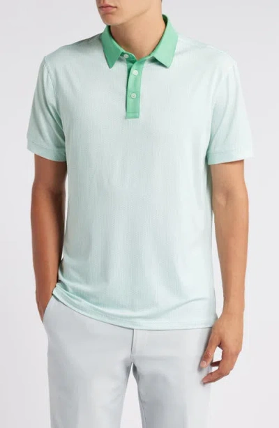 Mizzen + Main Mizzen+main Versa Performance Polo In Lime Triangle Geo