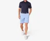 Mizzen + Main Versa Polo In Navy Floral+fauna In Multi