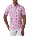Mizzen + Main Mizzen+main Versa Short Sleeve Polo In Pink