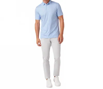 Mizzen + Main Versa Short Sleeve Polo In Carts And Cocktails In Multi