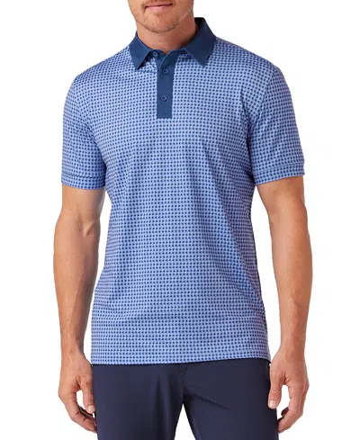Mizzen + Main Mizzen+main Versa Short Sleeve Polo Provence Current In Blue