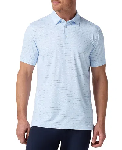 MIZZEN + MAIN MIZZEN+MAIN VERSA SHORT SLEEVE POLO PROVENCE DIAMOND SUNBURST