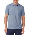 Mizzen + Main Mizzen+main Versa Short Sleeve Polo Provence Parquet In Blue